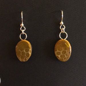 Polymer Clay Earrings w/solid silver